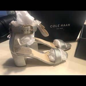 Cole Haan Sandal heels 7.5 B brand new with box